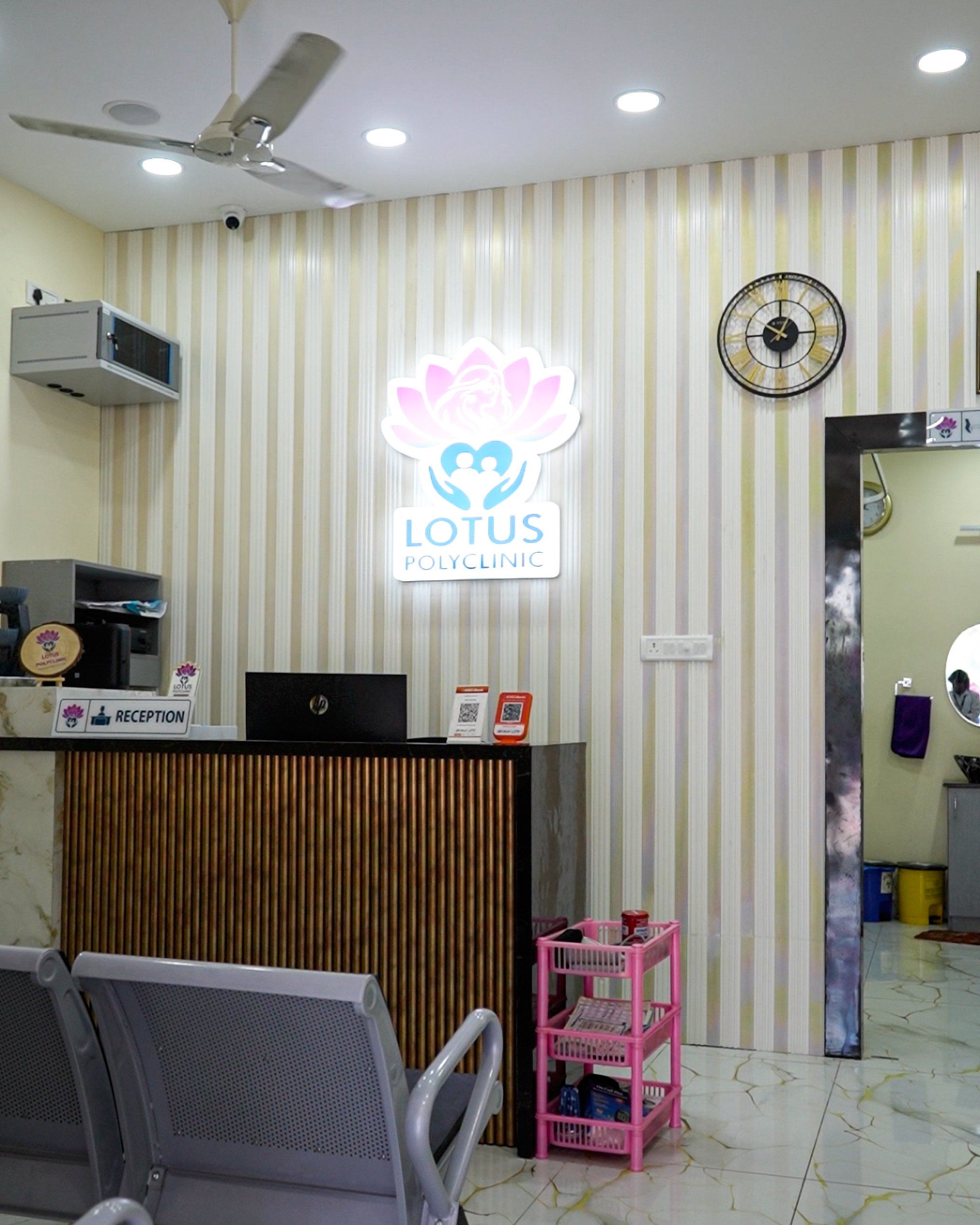 Lotus Polyclinic — Reception & Waiting Area